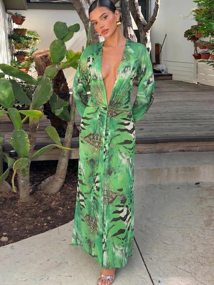 Vestido Wild Chic · Verde